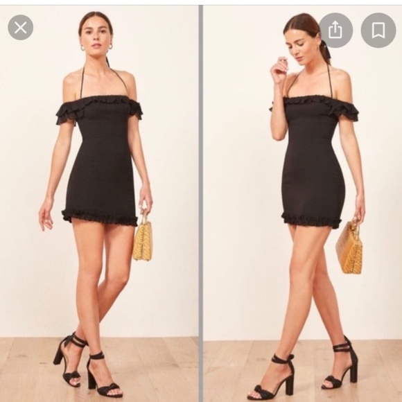 Reformation Veranda Ruffle Mini Dress - Picture 1 of 3